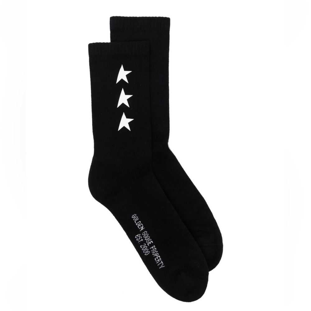 NEW IN BOX Golden Goose Deluxe Brand Star Detailed Socks